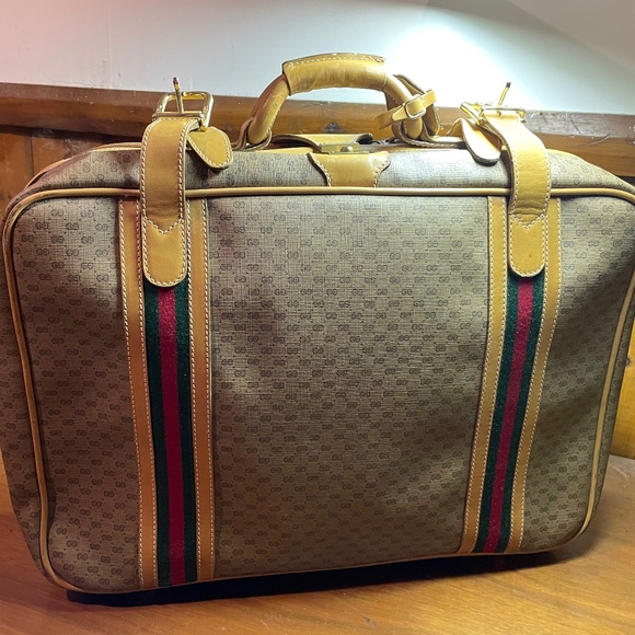Gucci carry-on  suitcase. 70s vintage - Picture 1 of 12